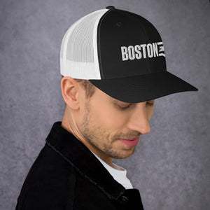 Boston.com Black Trucker Hat