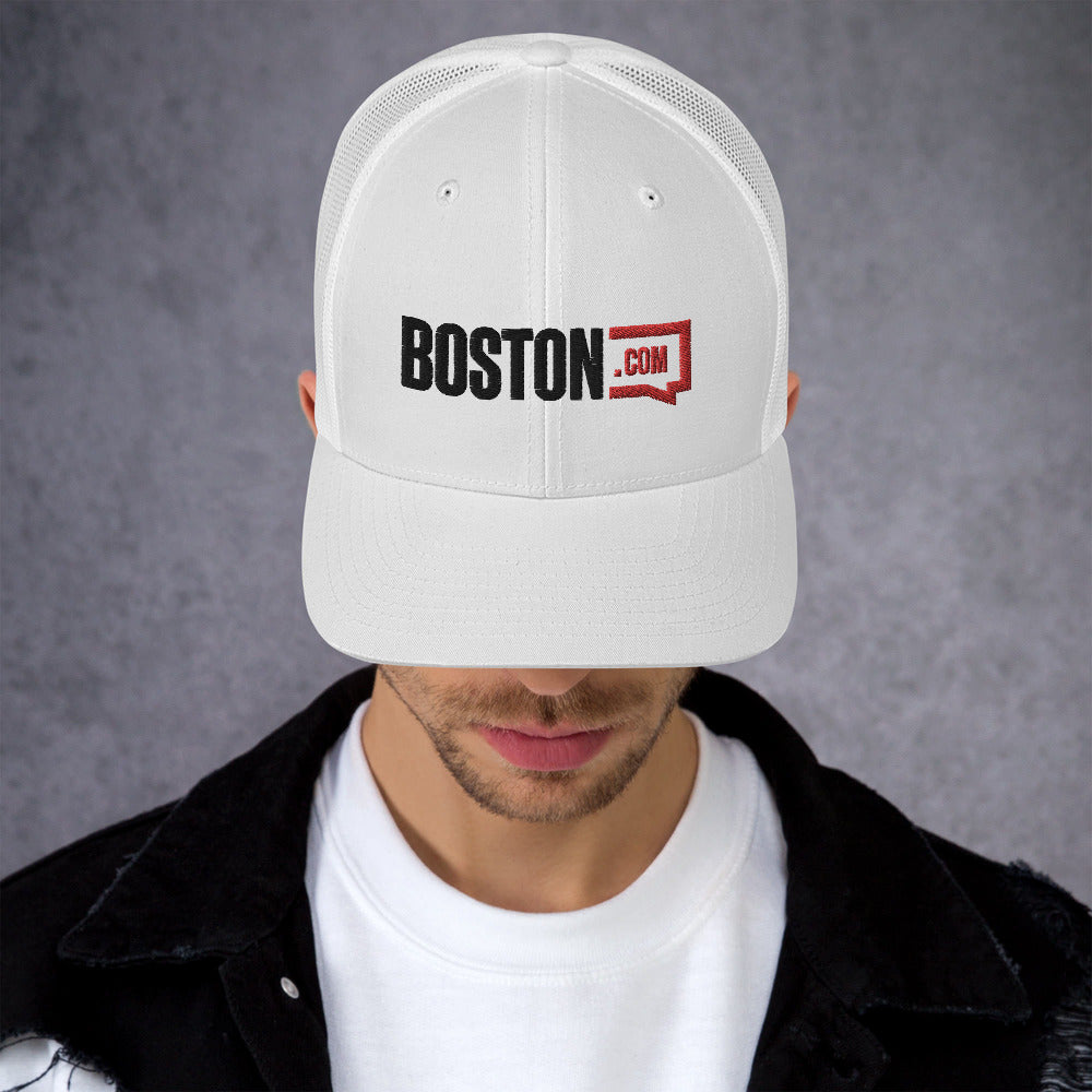 Boston.com White Trucker Hat