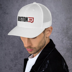 Boston.com White Trucker Hat